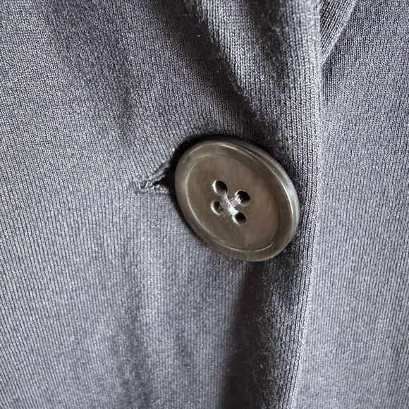 J. Jill Stretch Rayon Knit Blazer Size XL long Sleeve Dark Grey - Picture 4 of 6